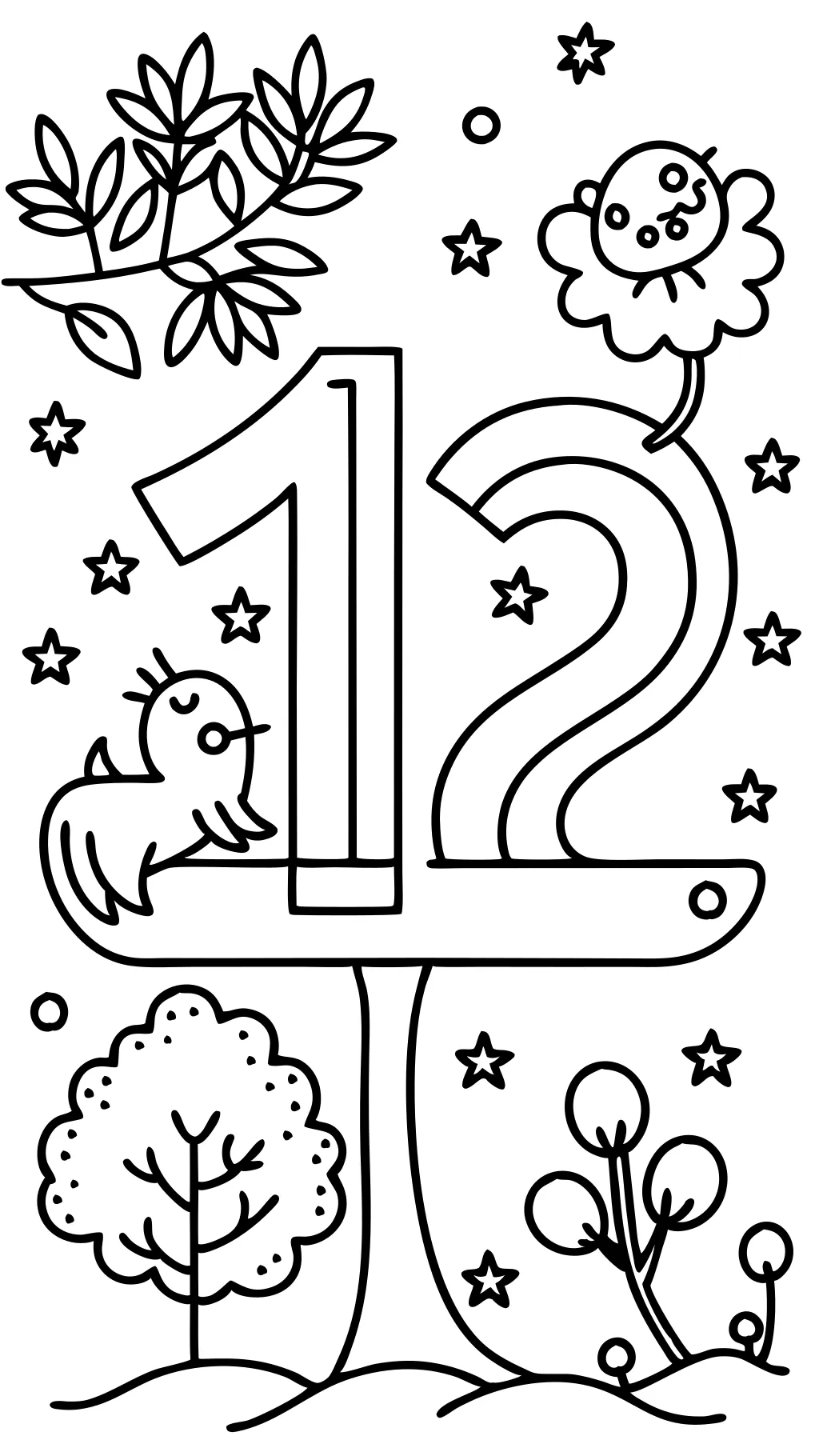 numbers coloring pages